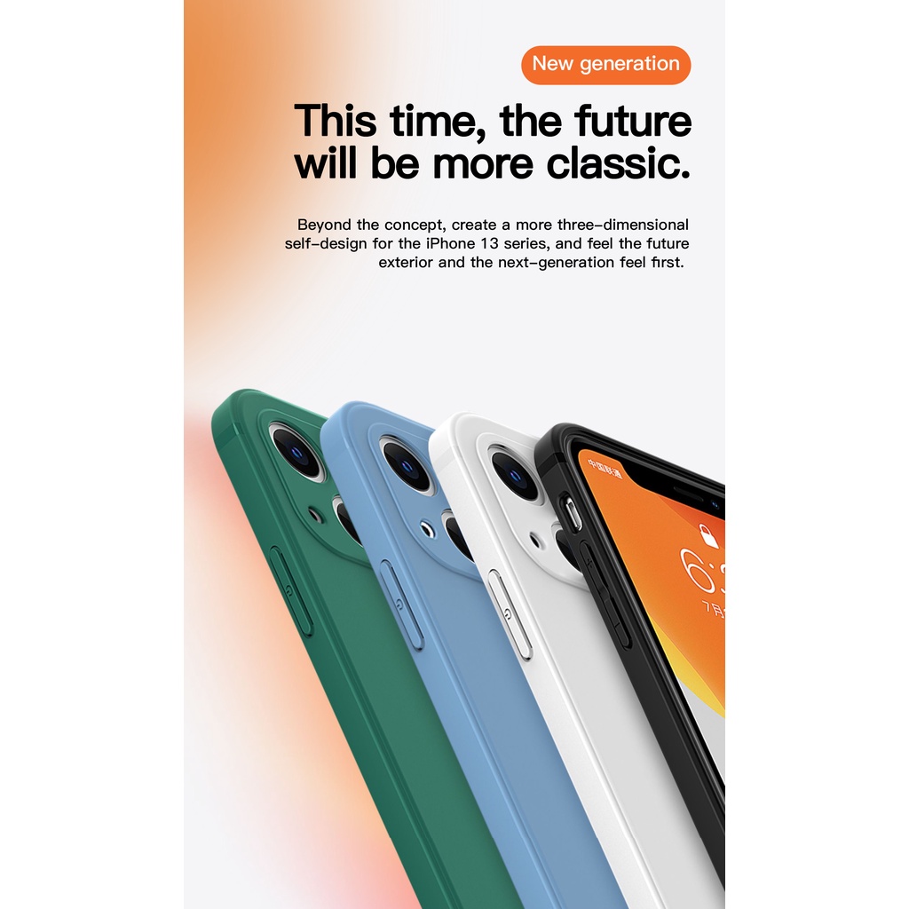IPHONE Silikon Cair shockproof Mewah new magic cube Simplewhiteallinclusivepria Dan Wanitaultra-thinfall-proofadvancedFor Iphone11 12 13 14 pro max X XS XR max MINI