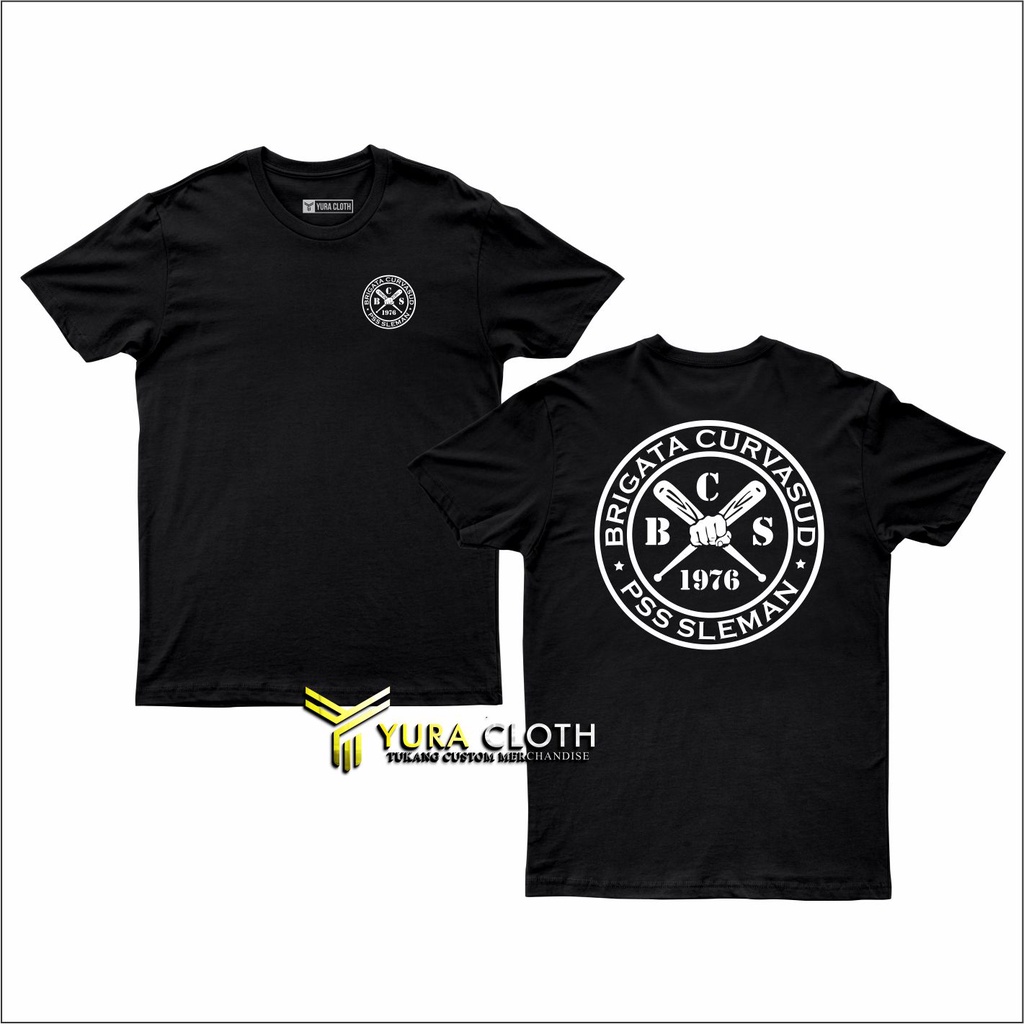 Kaos Pria Distro BCS X PSS SLEMAN 1976 CASUAL ULTRAS