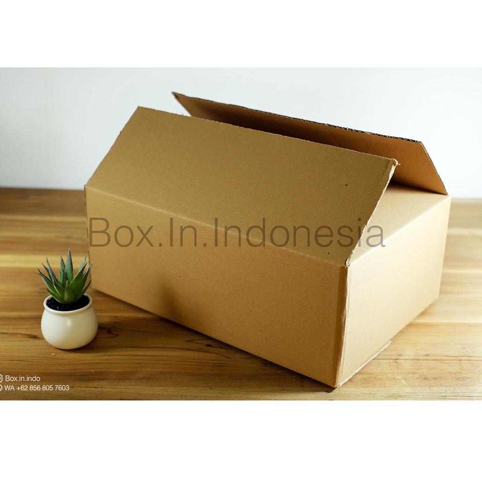 

O89 (10Pcs) Dus Coklat Polos Packing Baru 32,5x22x11,5 cm PALING BAGUS ぺ