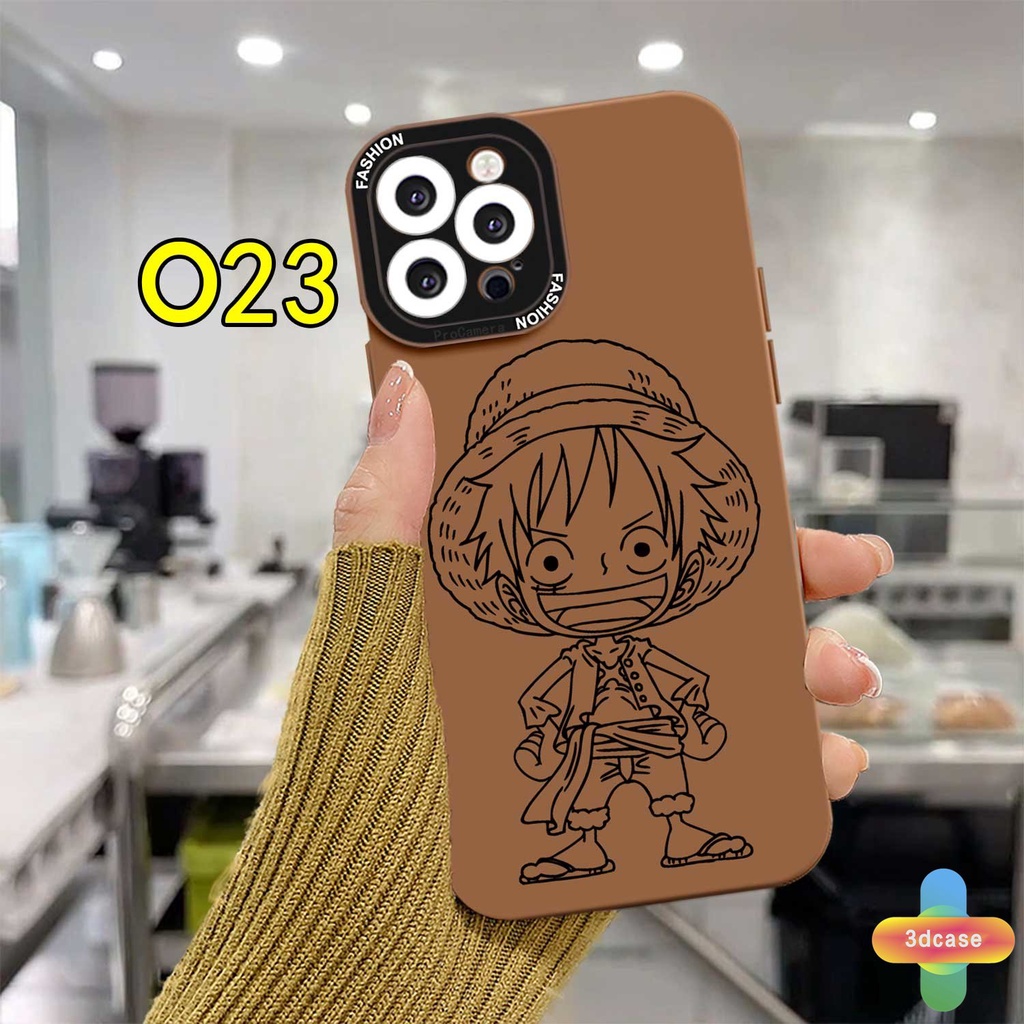 Compatible For Case IPhone 11 12 13 PRO MAX 6 7 6S 8 Plus X XR XS MAX Se 2020 6SPlus 7Plus 6Plus 8Plus XSMAX Cartoon One Piece Pattern Straight Cube Case