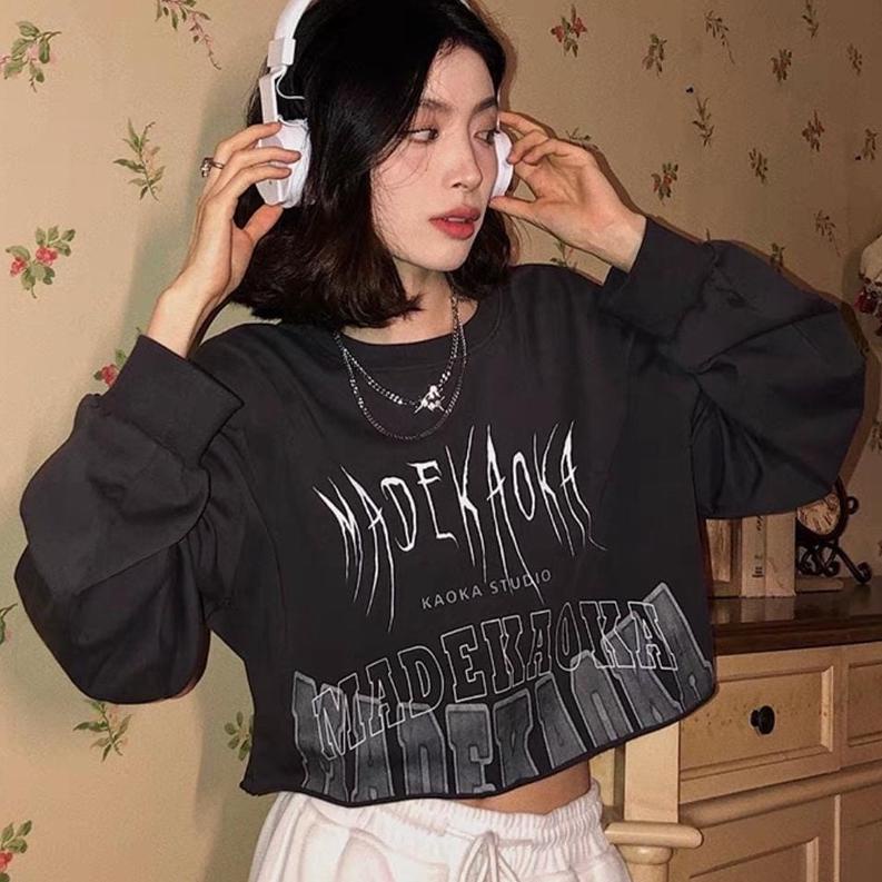 Viral MADEKAOKA SWEATER CREWNECK CROOPE (IC)