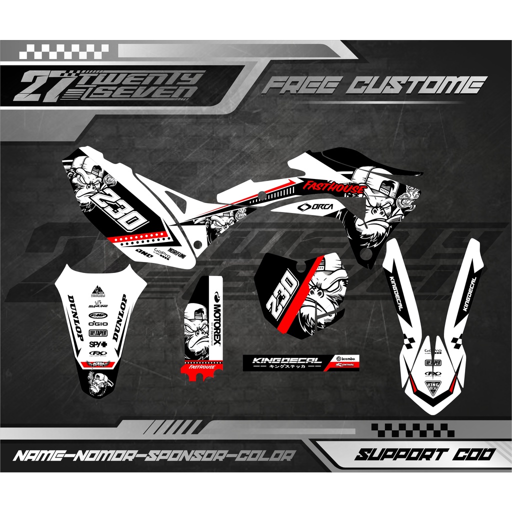 DECAL STICKER KLX GORDON FULL BODY DECAL GORDON DECAL STIKER KLX GORDON FULL BODY DECAL STICKER KLX 