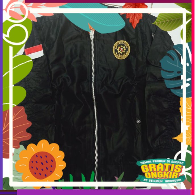 jaket bomber mahkamah agung RI eksklusif logo karet jaket mahkamah agung / brown muda