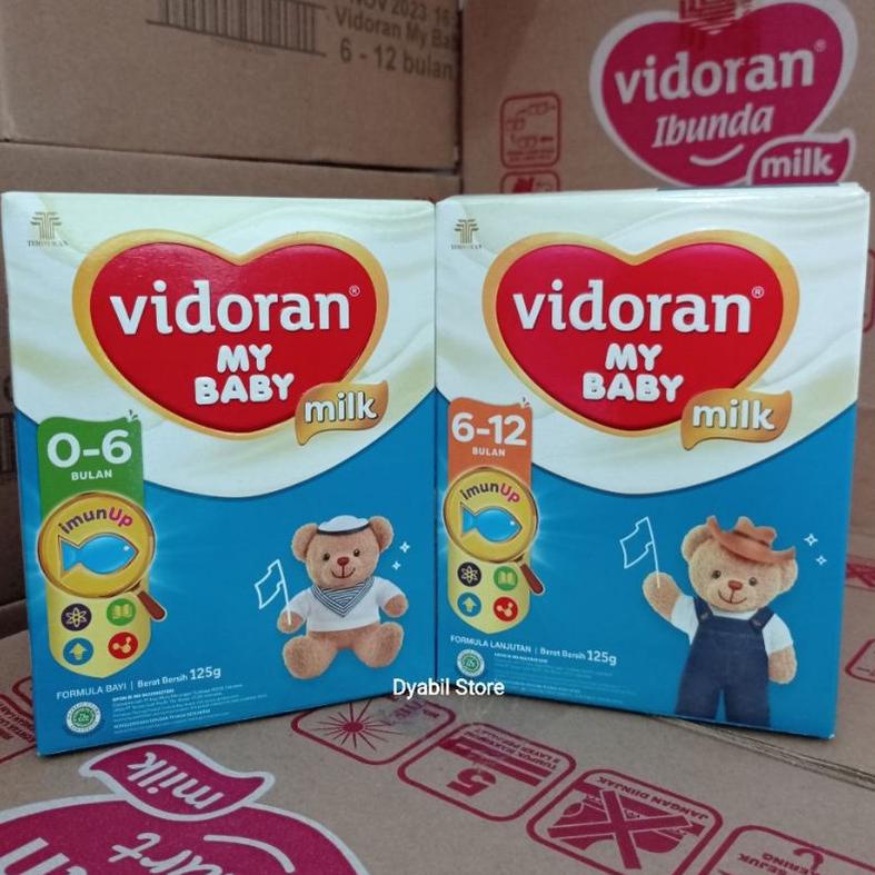 NEW ARRIVAL !! 2.2 PROMO!! Susu Vidoran 0 6 Bulan 6 12 bulan  125 gr Exp. Jan 2024 | Susu formula 0-