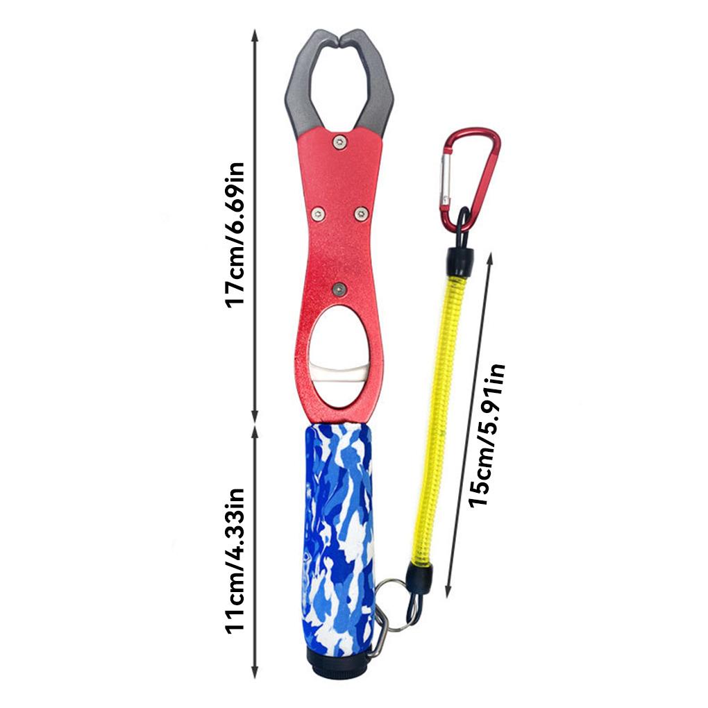 Huit Fishing Gripper Lip Grip Grabber Alat Dengan Lanyard Holder Pegangan Penjepit Kokoh Tahan Lama Grab Control Hook Remover