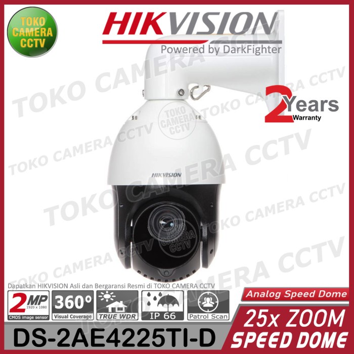 KAMERA PTZ SPEED DOME HIKVISION DS-2AE4225TI-D 25X ZOOM