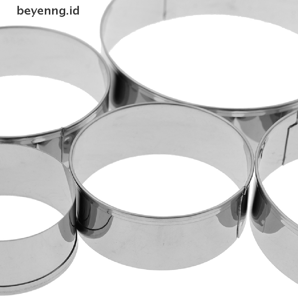 Beyen 5set Lingkaran Bulat Stainless Steel Cookie Cutter Biskuit DIY Baking Pastry Cetakan  Id