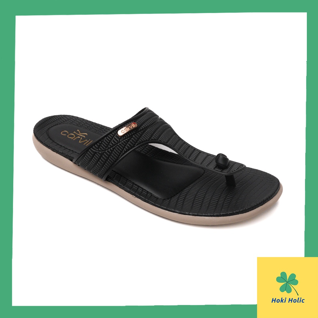 Sandal Casual Carvil  Wanita Jepit Teplek &amp; Hak