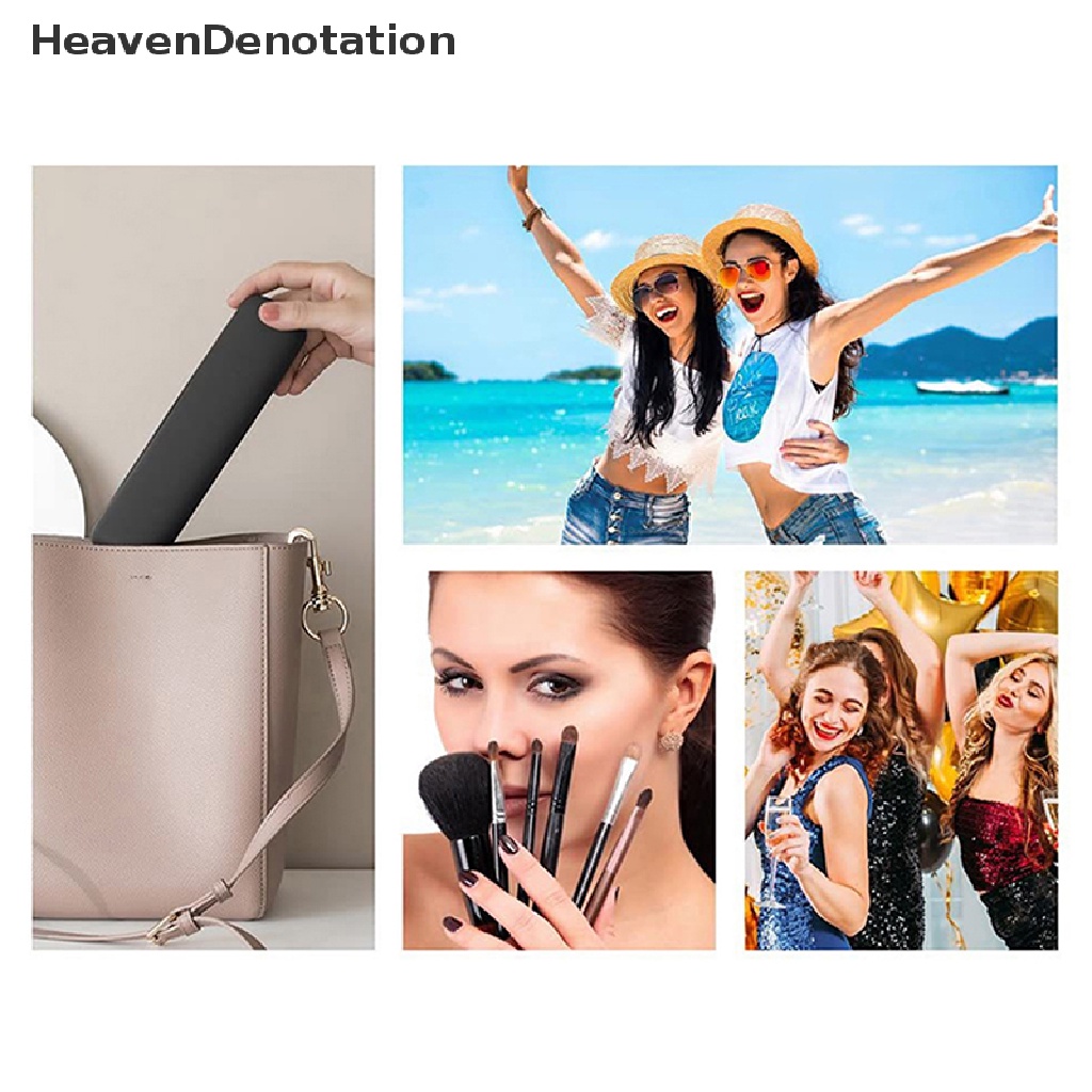 [HeavenDenotation] Kuas Makeup Silikon Portable Travel Makeup Case Tempat Kuas Makeup Tahan Air HDV