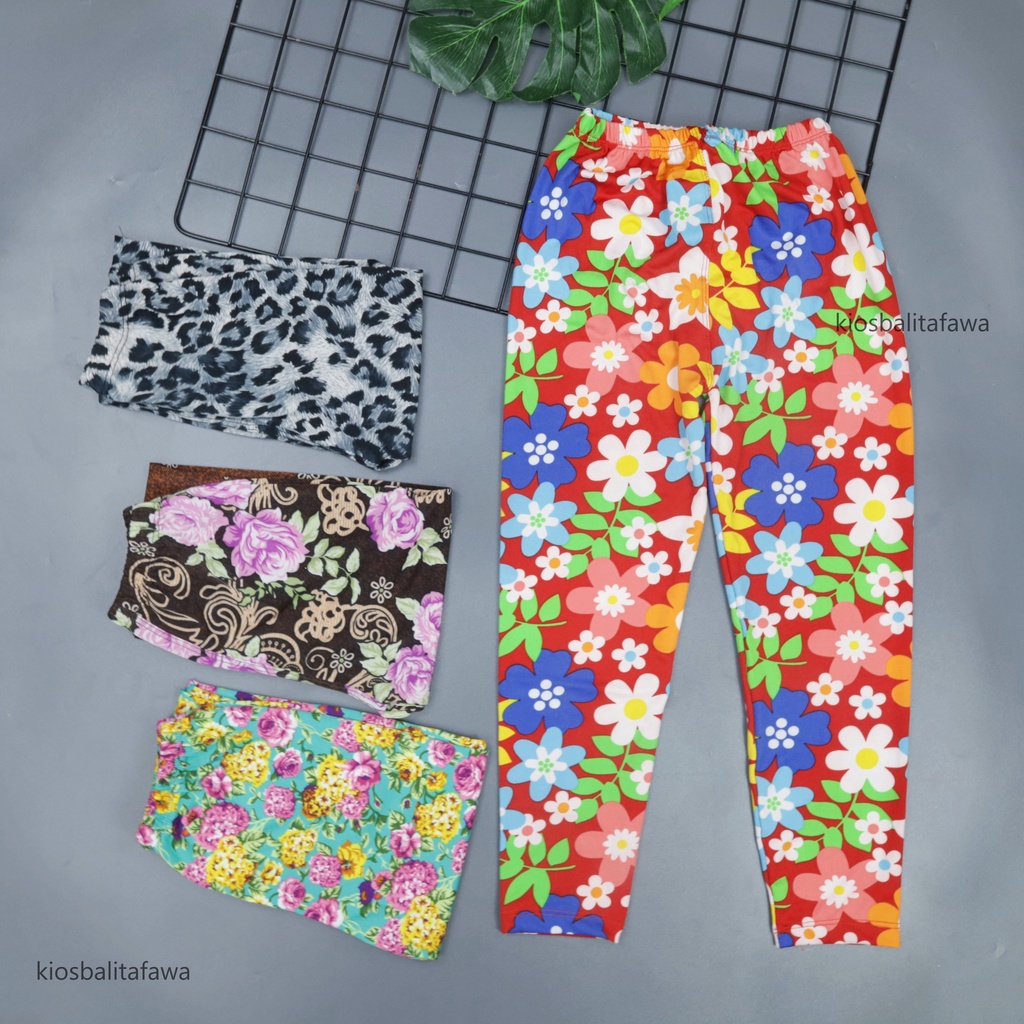 Legging Carlissa uk 5-7 Tahun / Celana Panjang Fashion Kids Bunga Legging Anak Perempuan Murah Adem