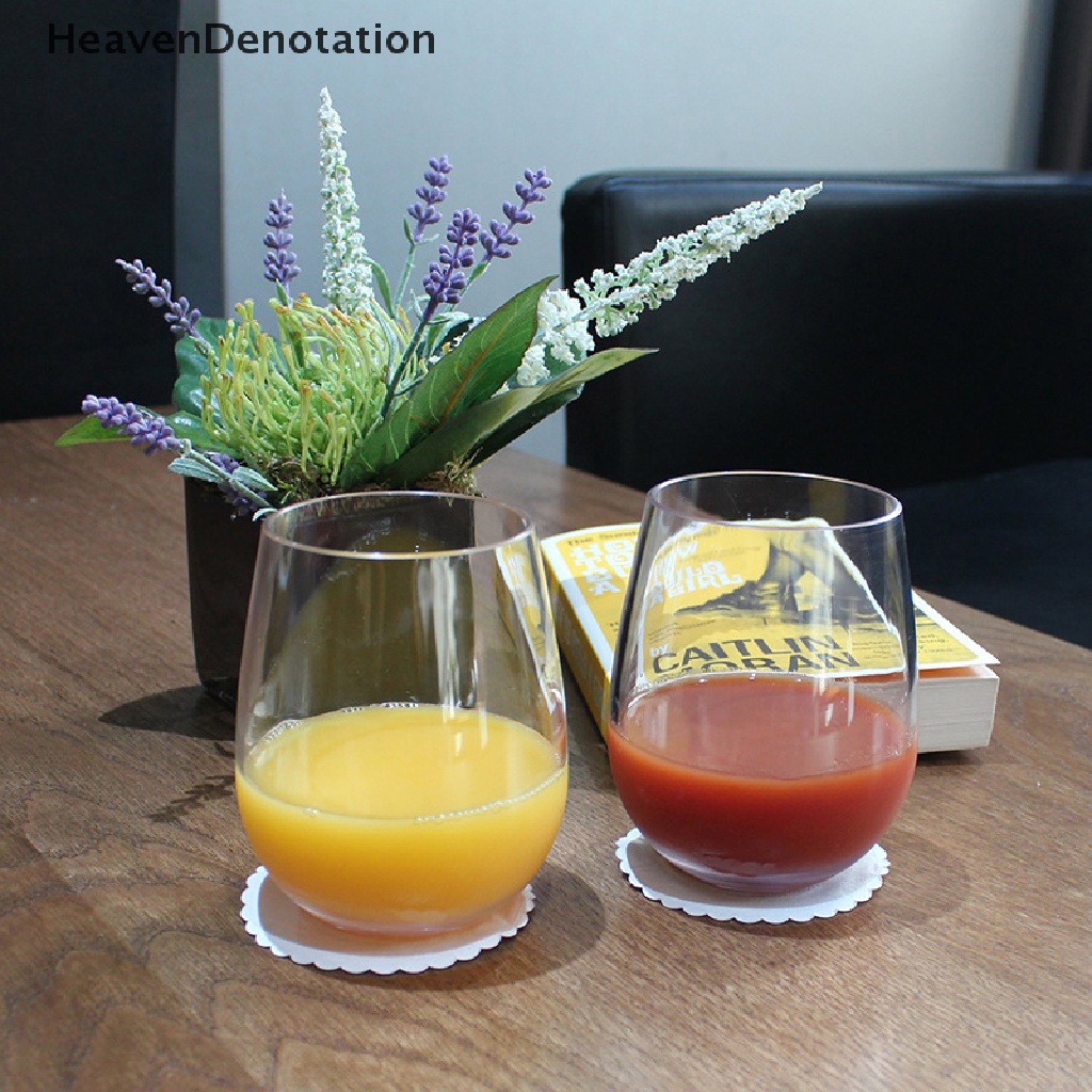 [HeavenDenotation] 2 / 4pcs Shatterproof Plastic Wine Glass Unbreakable Red Wine Tumbler Glasses Cups HDV