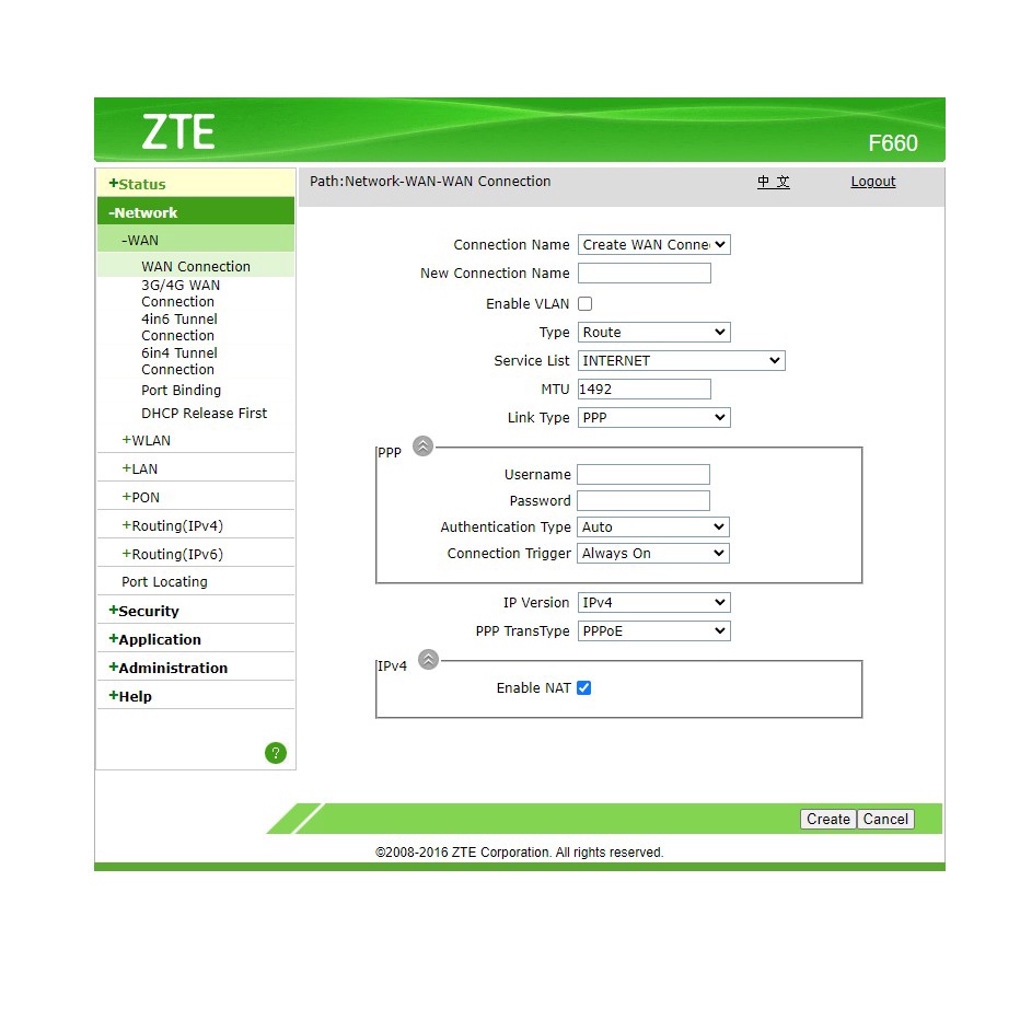 ZETE ONT GPON F660 V5