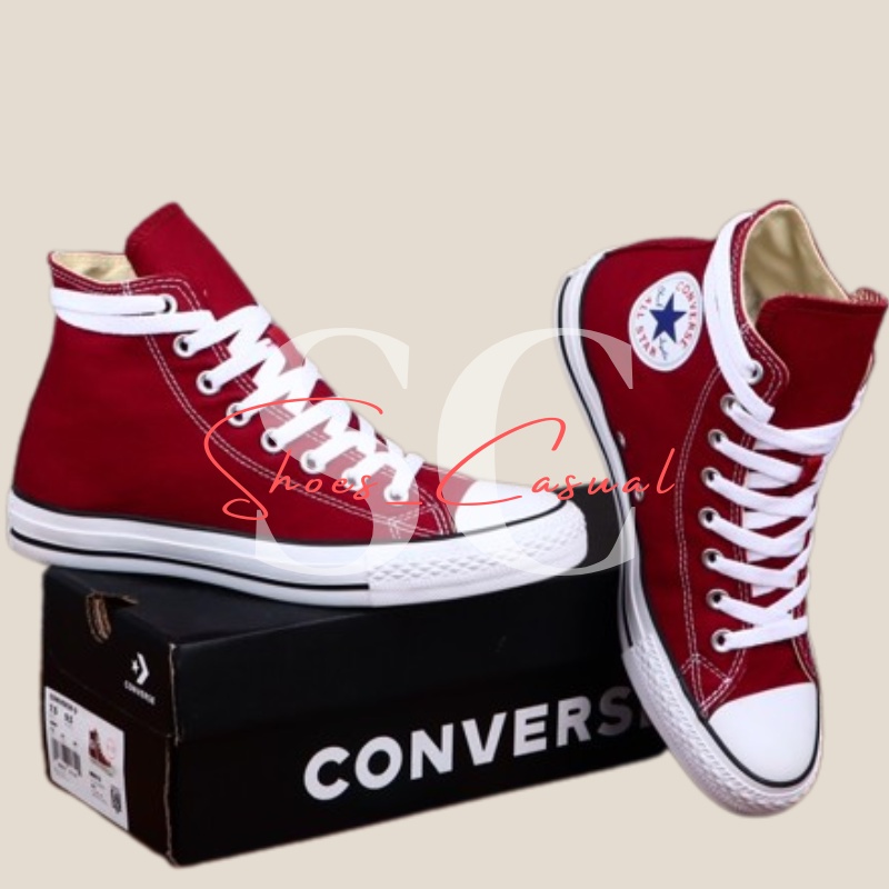 Sepatu Converse All Star Hitam Tinggi 70s chuck taylor sneaker pria dan wanita canvas tali sepatu sekolah, sepatu kerja