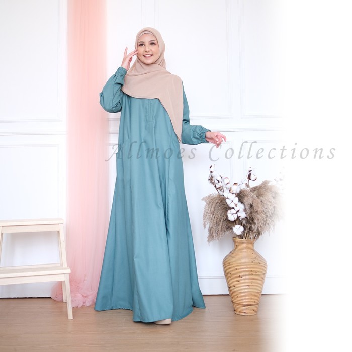 Gamis Wanita Daily Busui Dress Mikaila Katun Toyobo Fodu Wardah Nyaman