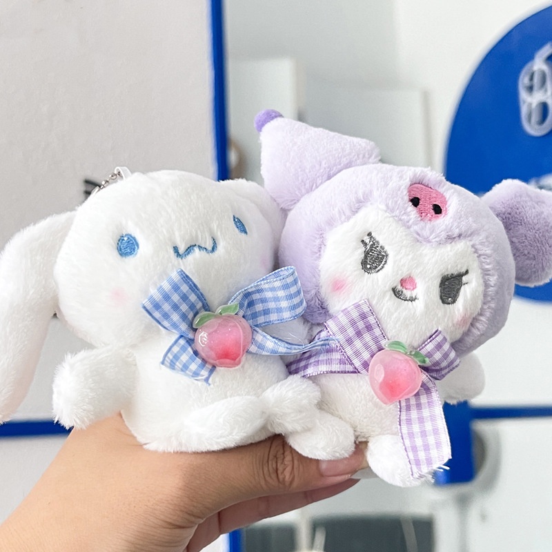 Sanrio Mainan Mewah Imut Kuromi Plushie Sanrio Hello kitty Melody Cinnamoroll Aksesoris Home Decor Boneka Boneka PP Katun