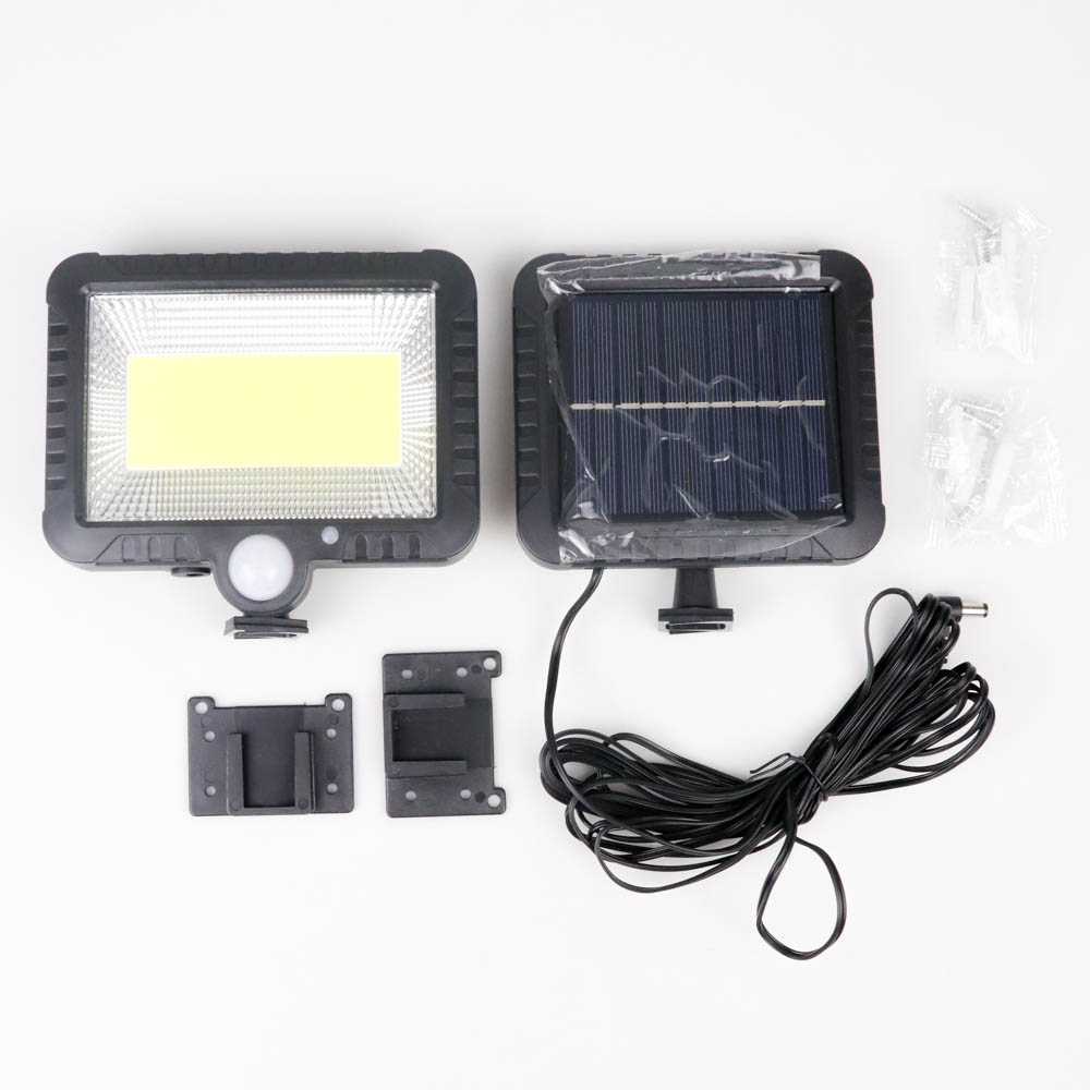 (BISA COD) FTIHSHP YuYiYuan Lampu Dinding Solar Sensor Gerak Waterproof 100LED Cool White - JP-F56