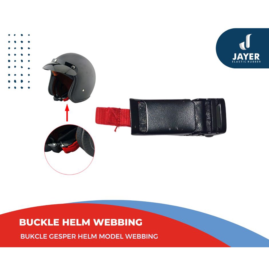 Buckle kepala Gesper Helm model sodok + Tali pegangan