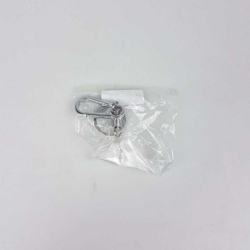 Ourpgone Karabiner dengan Per Stainless Steel - LC-1118-6 Silver Key Chain Gantungan Kunci Saku pinggang