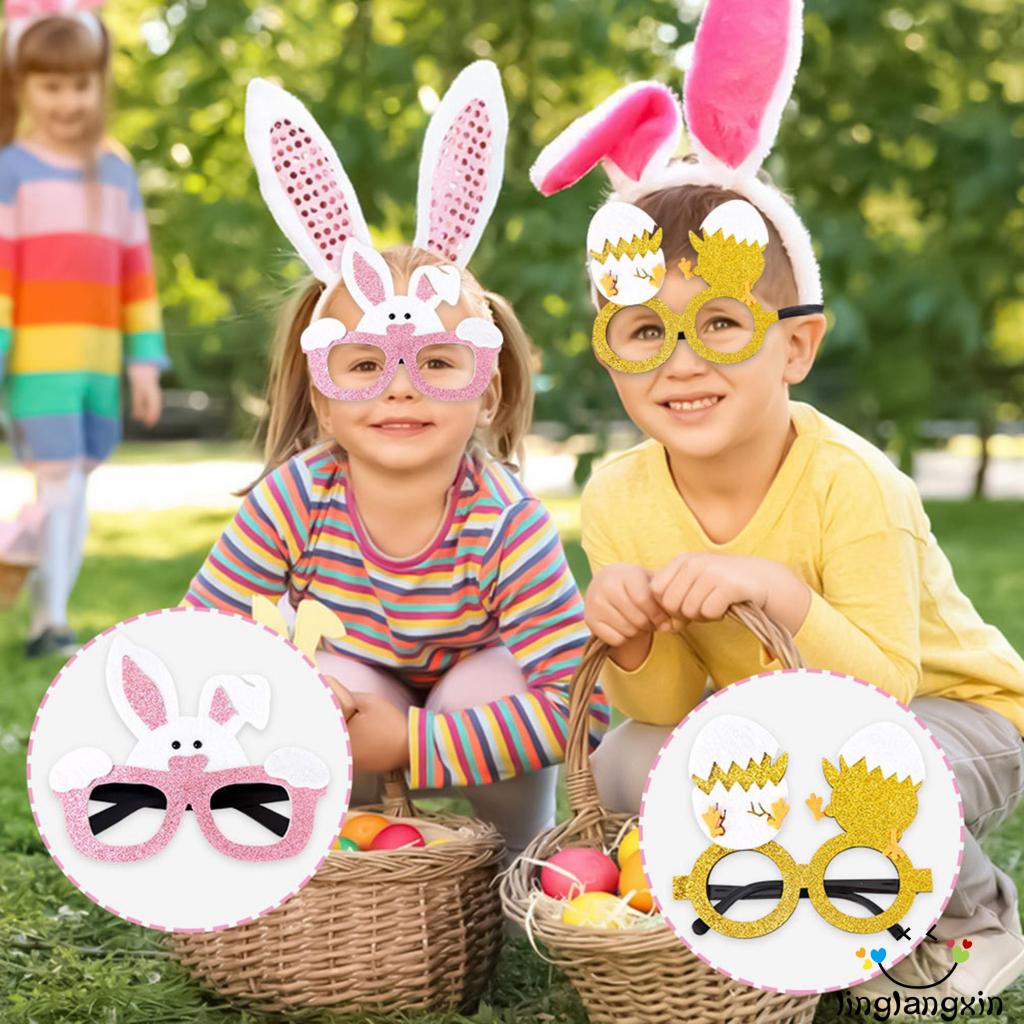 Llx-dekorasi Kacamata Pesta Paskah Kelinci Fancy Party Costume Eyeglasses Untuk Properti Foto Nikmat