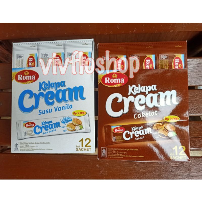 

Biskuit Roma Kelapa Cream Kemasan Box (12 x 40 gram)