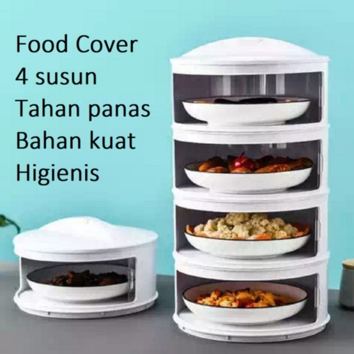 Rak Makanan 3 4 5 Susun Tudung Saji Susun Food Cover Tahan Panas Box