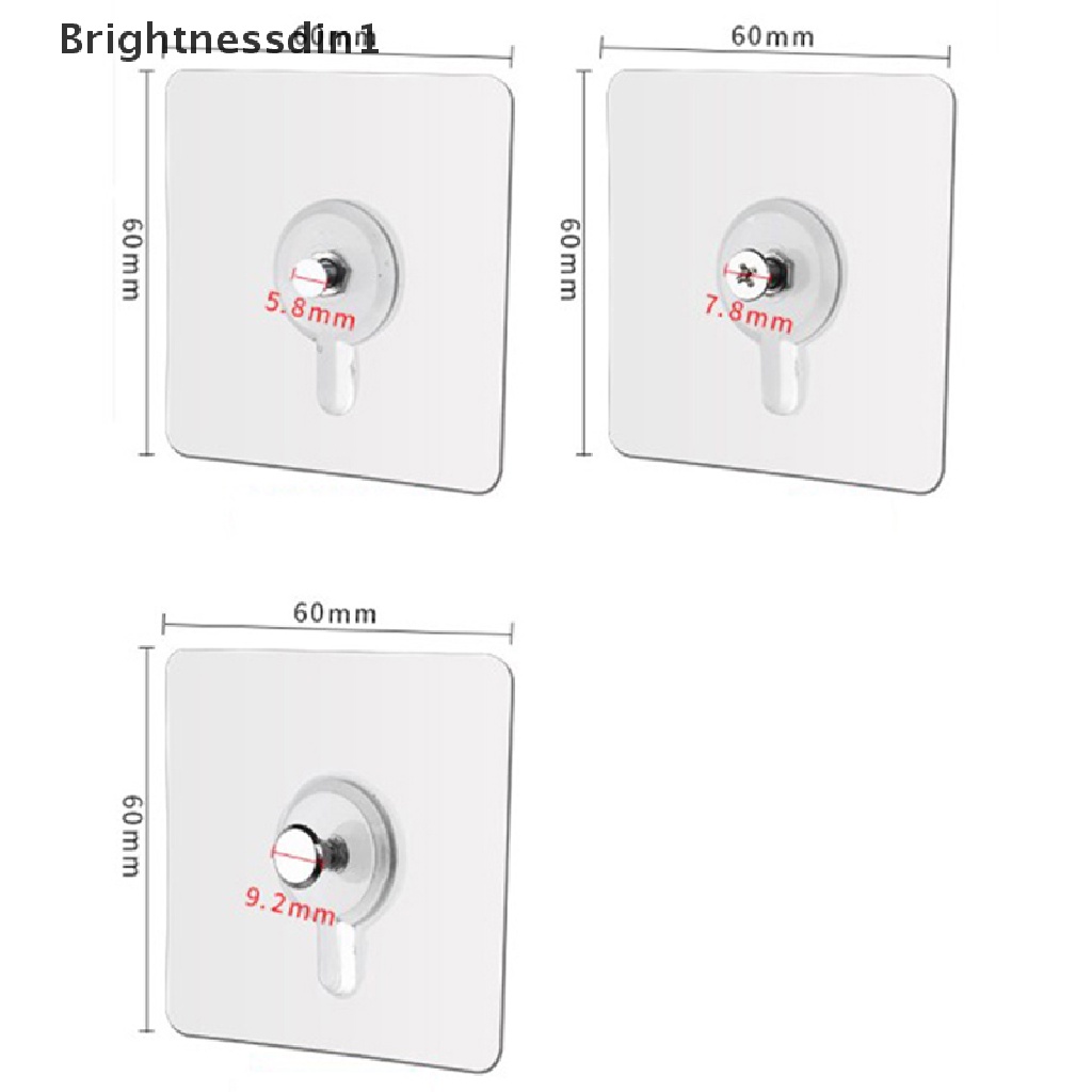 [Brightnessdin1] 4pcs Frame hook free punching Foto Hiasan Dinding Pager Kuat y hook Butik