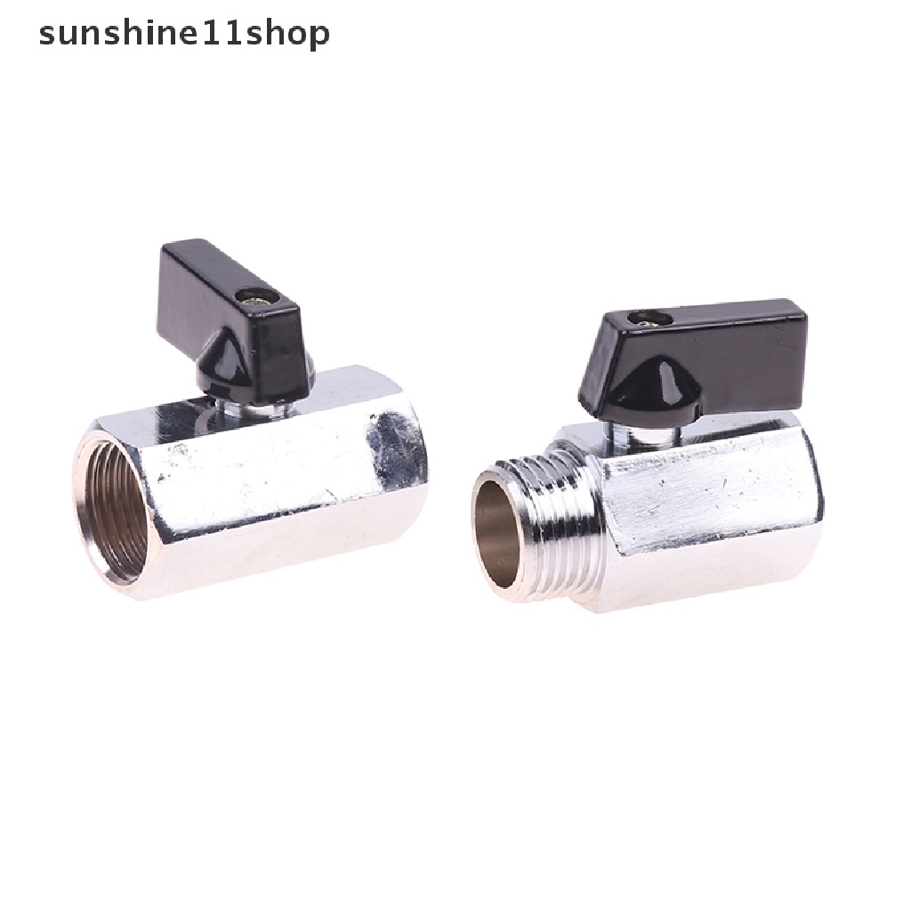 Sho Ball Valve Kuningan1Per4 &quot;3/8&quot; 1per2 &quot;BSP Drat Mini Male To Female Shut Off Valve N