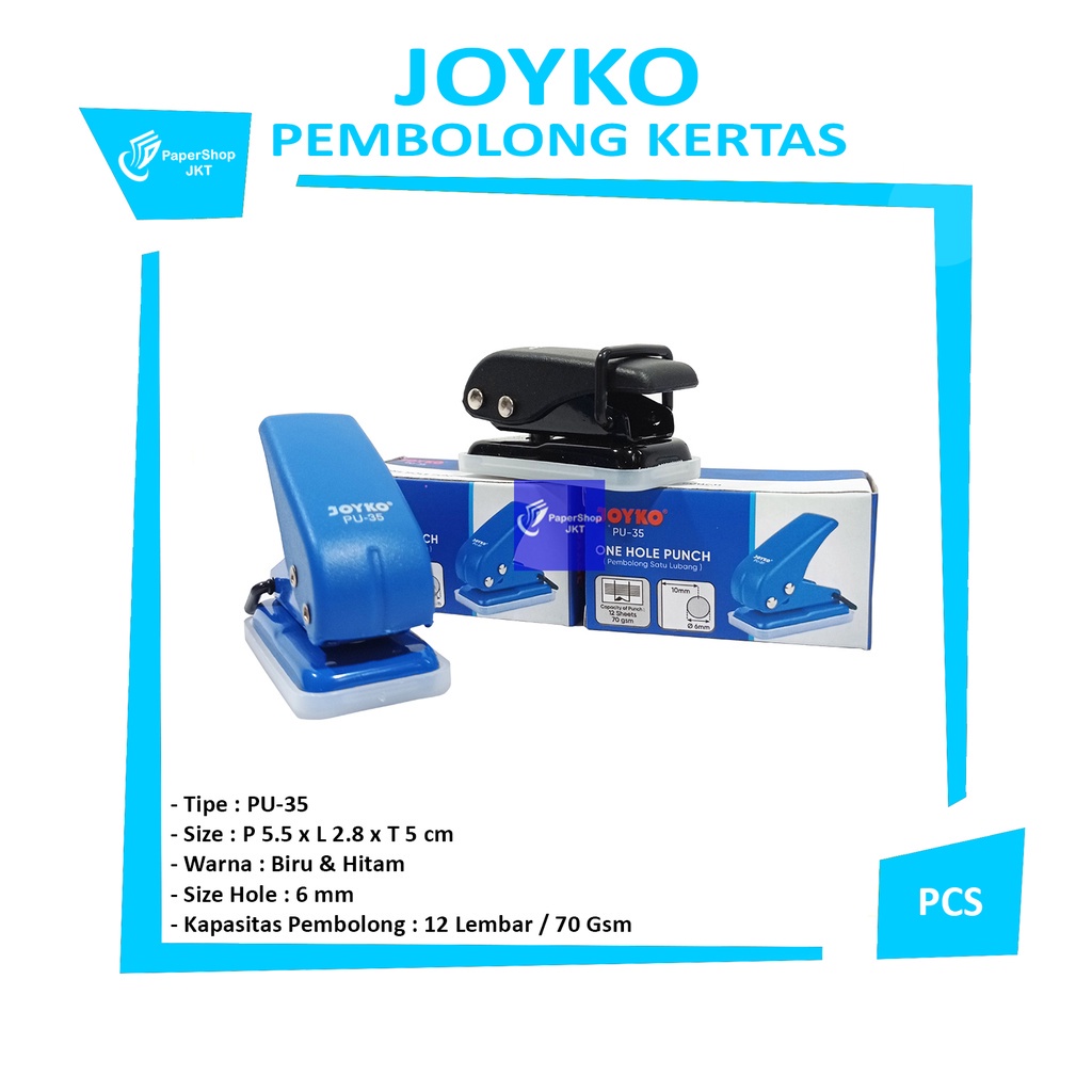 

JOYKO - Pembolong Kertas Kecil Punch - 35 - Pcs