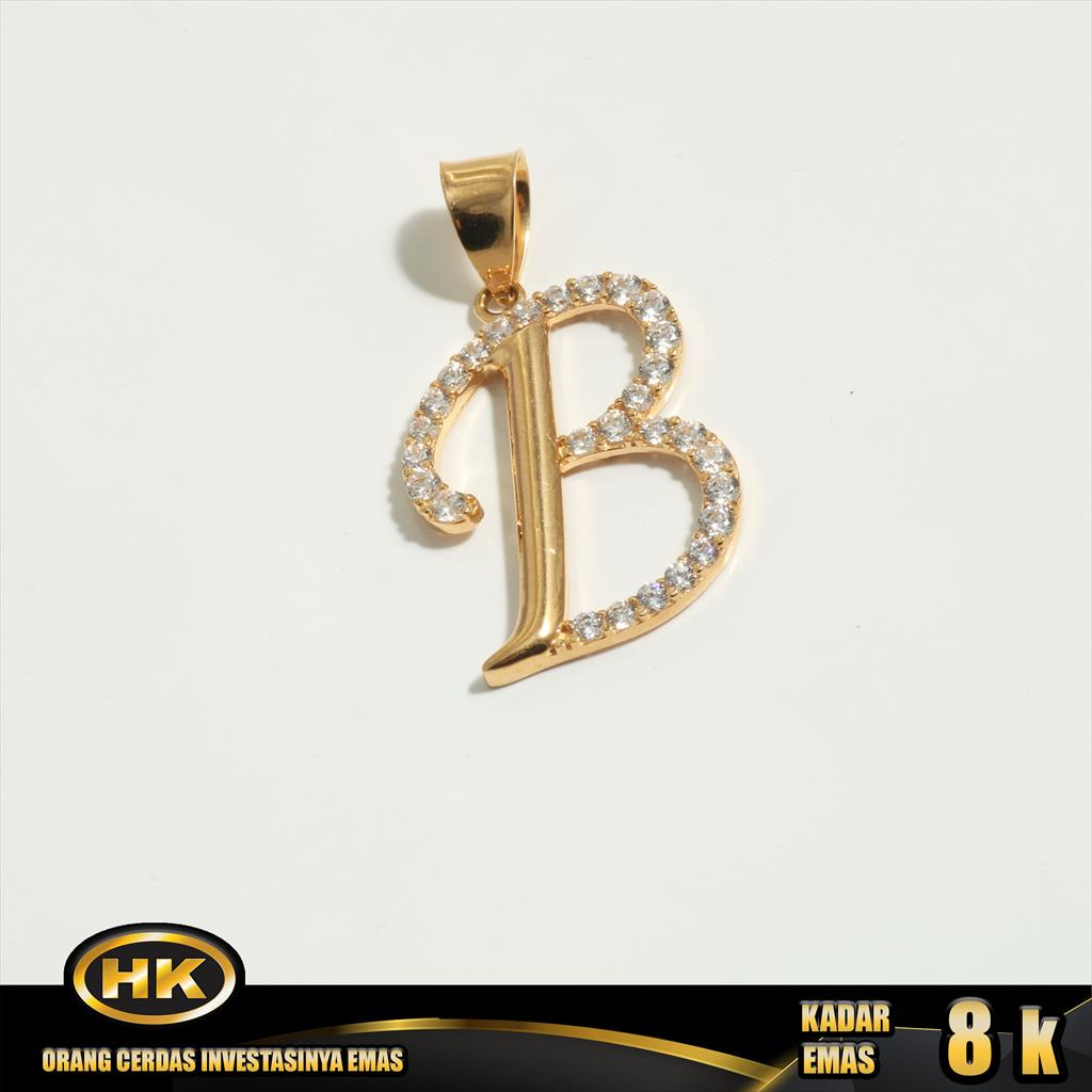 HK Mustika Gold - Liontin Emas 8K - Huruf