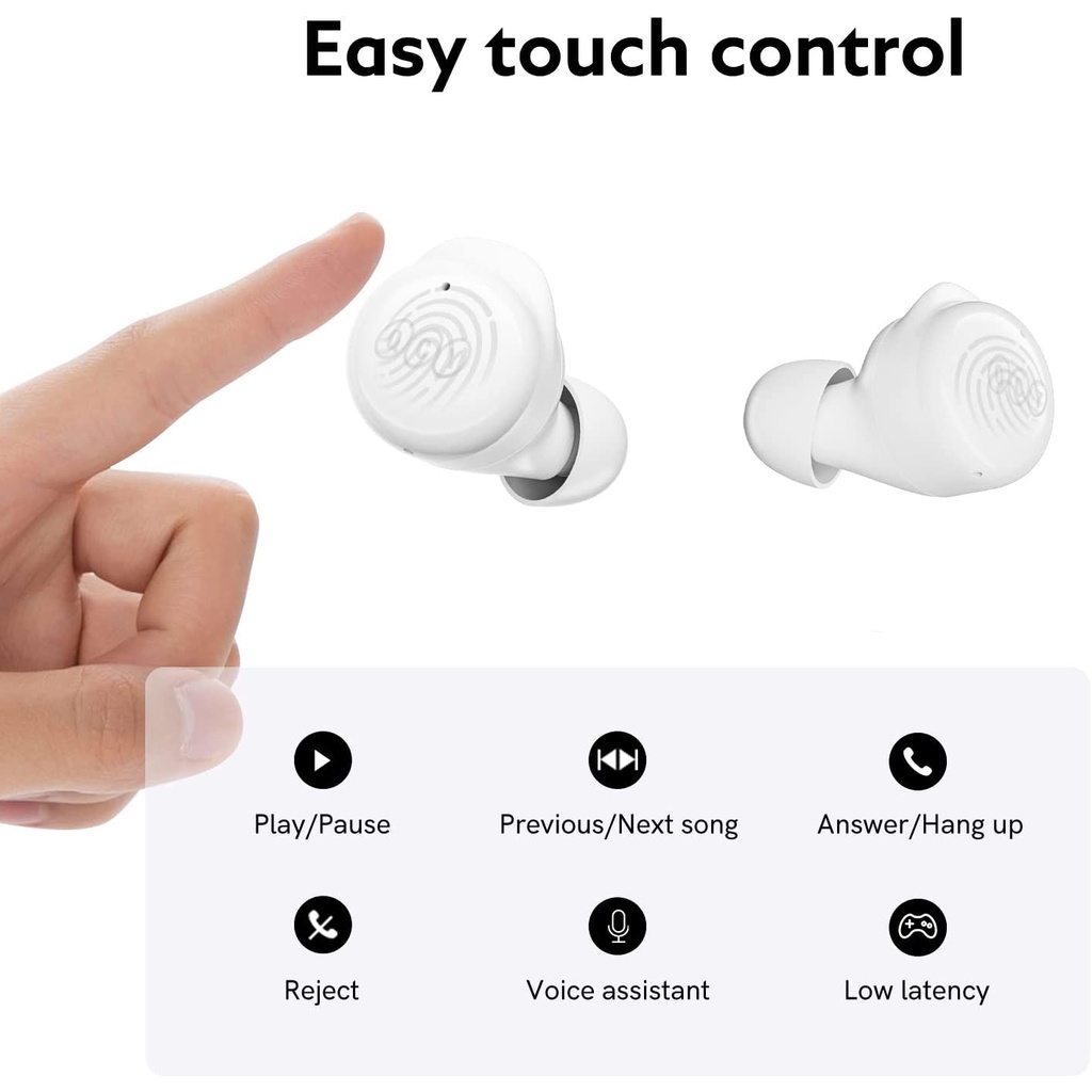 QCY T17 TWS Bluetooth ENC Wireless Earphone Low Latency Earbuds for Gaming with Mic