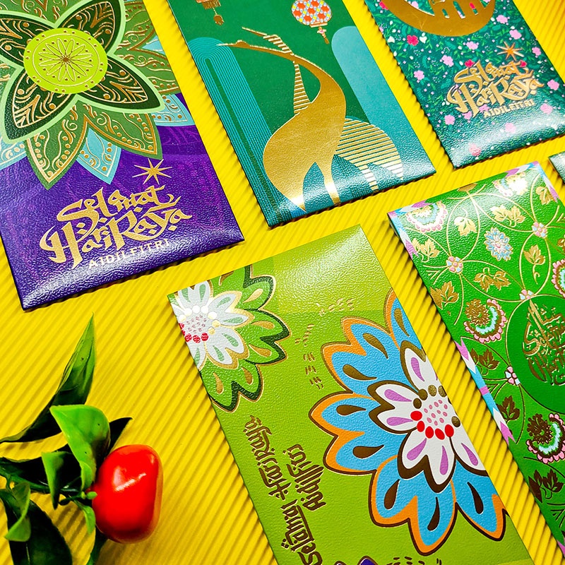 (6 LEMBAR ) AMPLOP LEBARAN IDUL FITRI PREMIUM / AMPLOP THR IDUL FITRI IMPOR BAHAN TEBAL