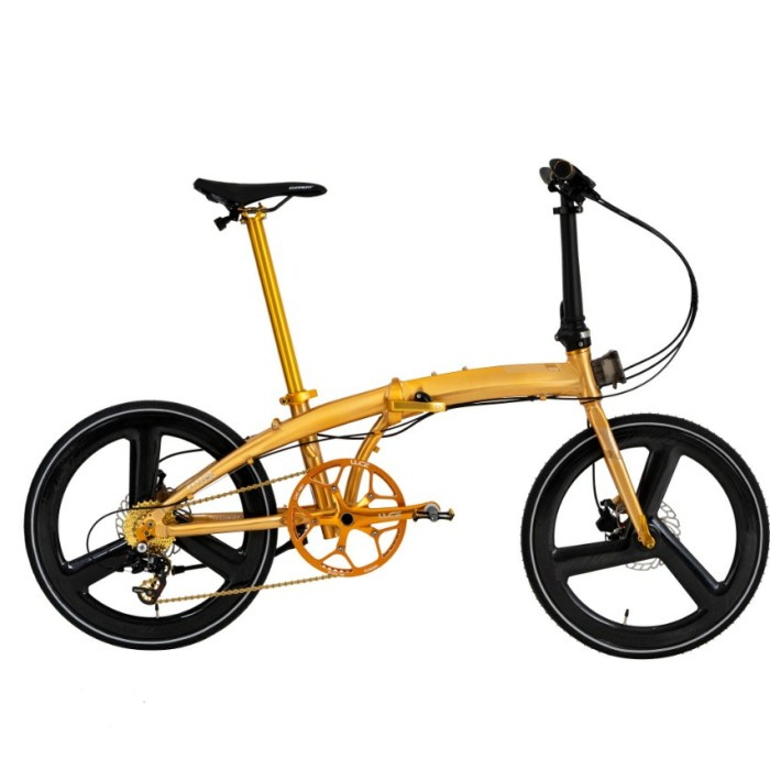 Sepeda Lipat Element Ecosmo 11 Gold Edition Velg Carbon (20 Inch) 451 #Original