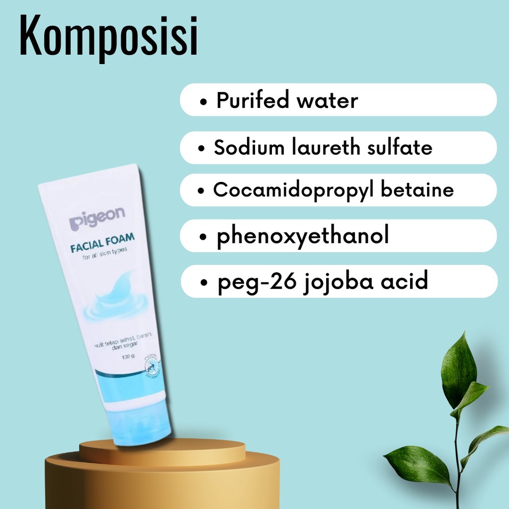 Pigeon Facial Foam Sabun Cuci Muka 40ml dan 100ml ORIGINAL
