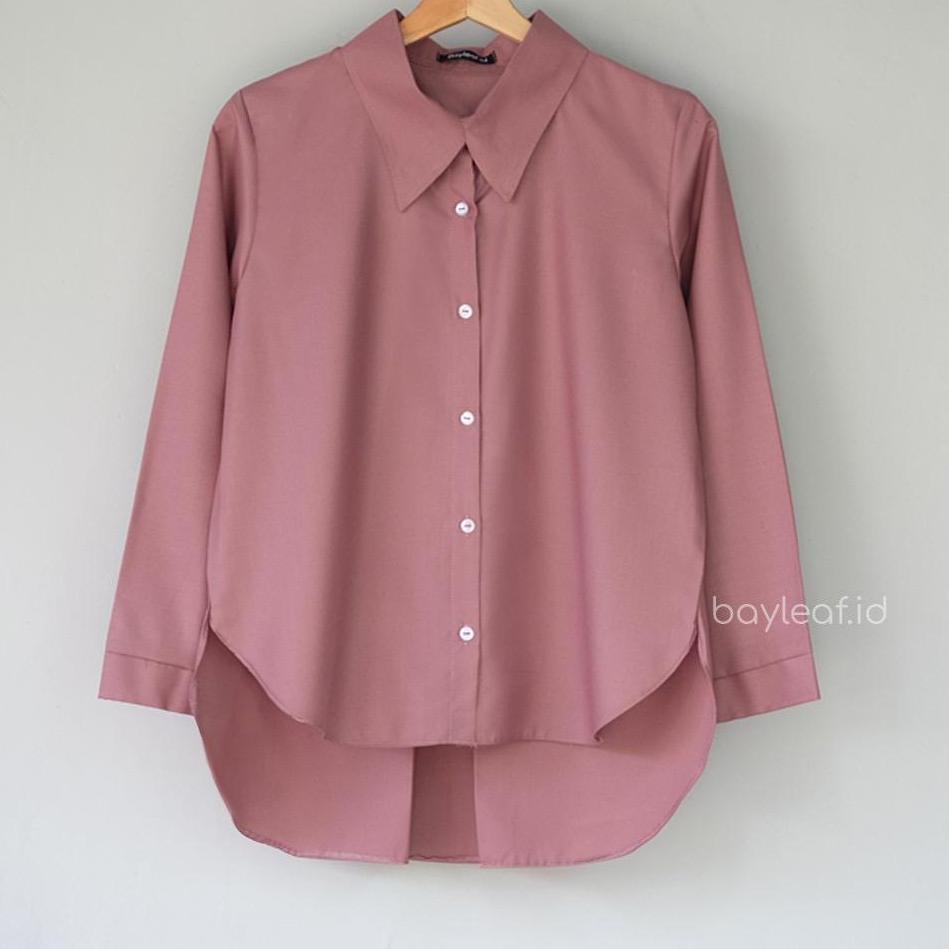 NEW STOCK KEMEJA WANITA KOREA LENGAN PANJANG / ATASAN WANITA POLOS IMPORT BAHAN KATUN ADEM TUNIK WAN