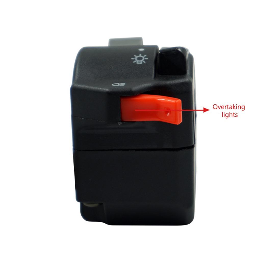 POPULAR Saklar Kombinasi Motor Stang Universal Bermanfaat Refit Saklar Indikator Lampu Indikator ON/OFF