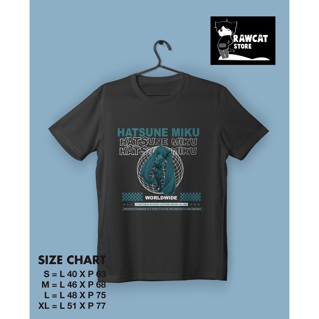 kaos anime - hatsune miku
