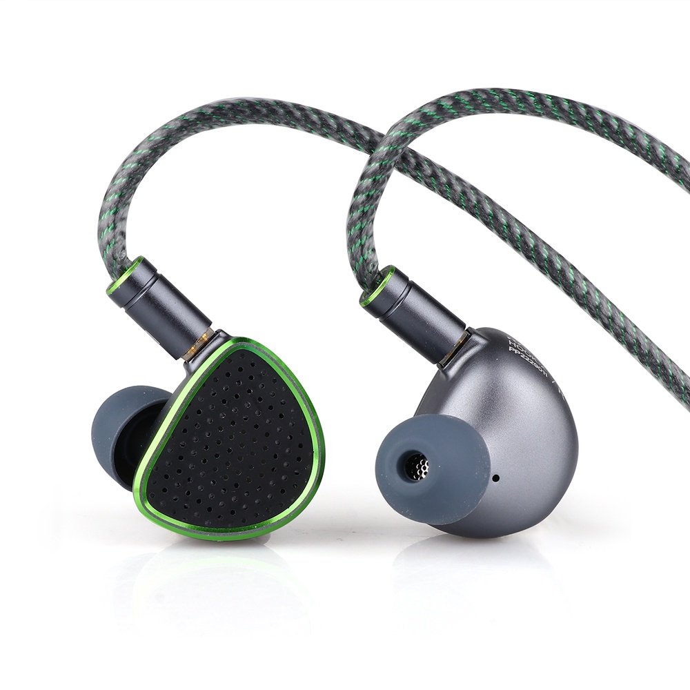 Raptgo HOOK-X 14.2mm Open Planar Drive+PZT Drive HiFi In-ear Earphone Dengan Kabel OCC 0.78 2pin Dapat Dilepas