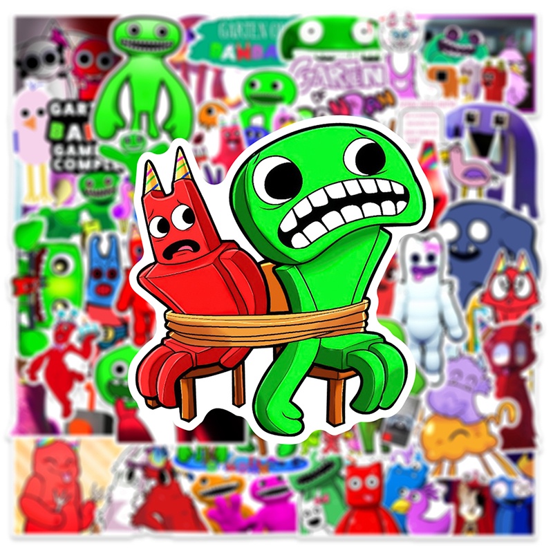 Hot Game Garten of Banban Stiker Mainan 50 Pcs DIY Laptop Bagasi Skateboard Graffiti Tahan Air Decals Sticker