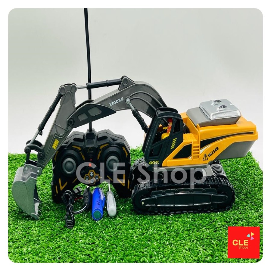 Mainan Mobil Remot Kontrol Truk Excavator Buldozer Dump Truk charger
