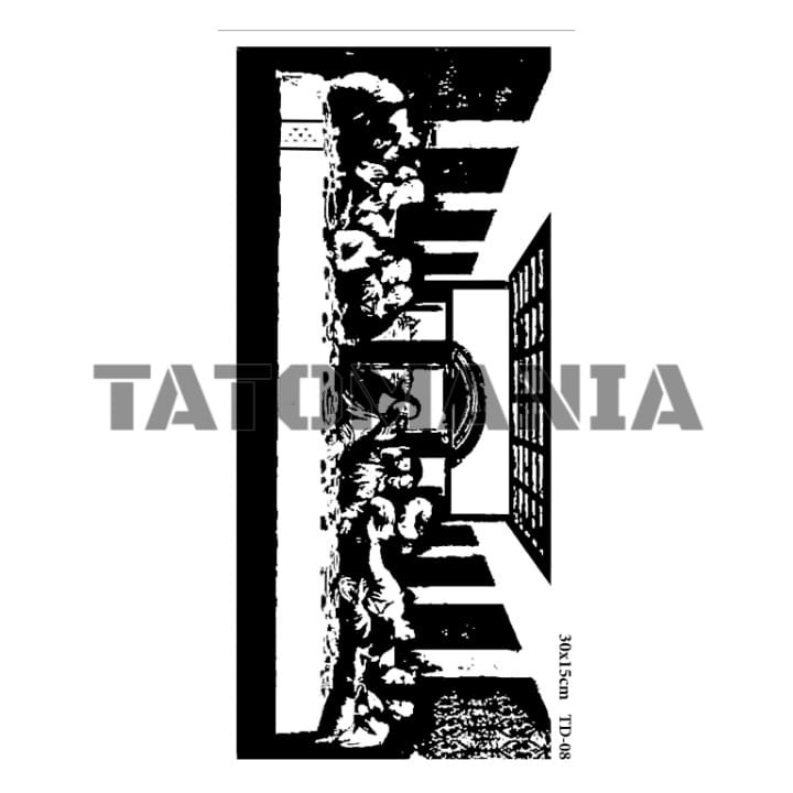 TATOMANIA-Tato semi permanen Full Dada Punggung Motif Sayap 28x15cm anti air TD-08
