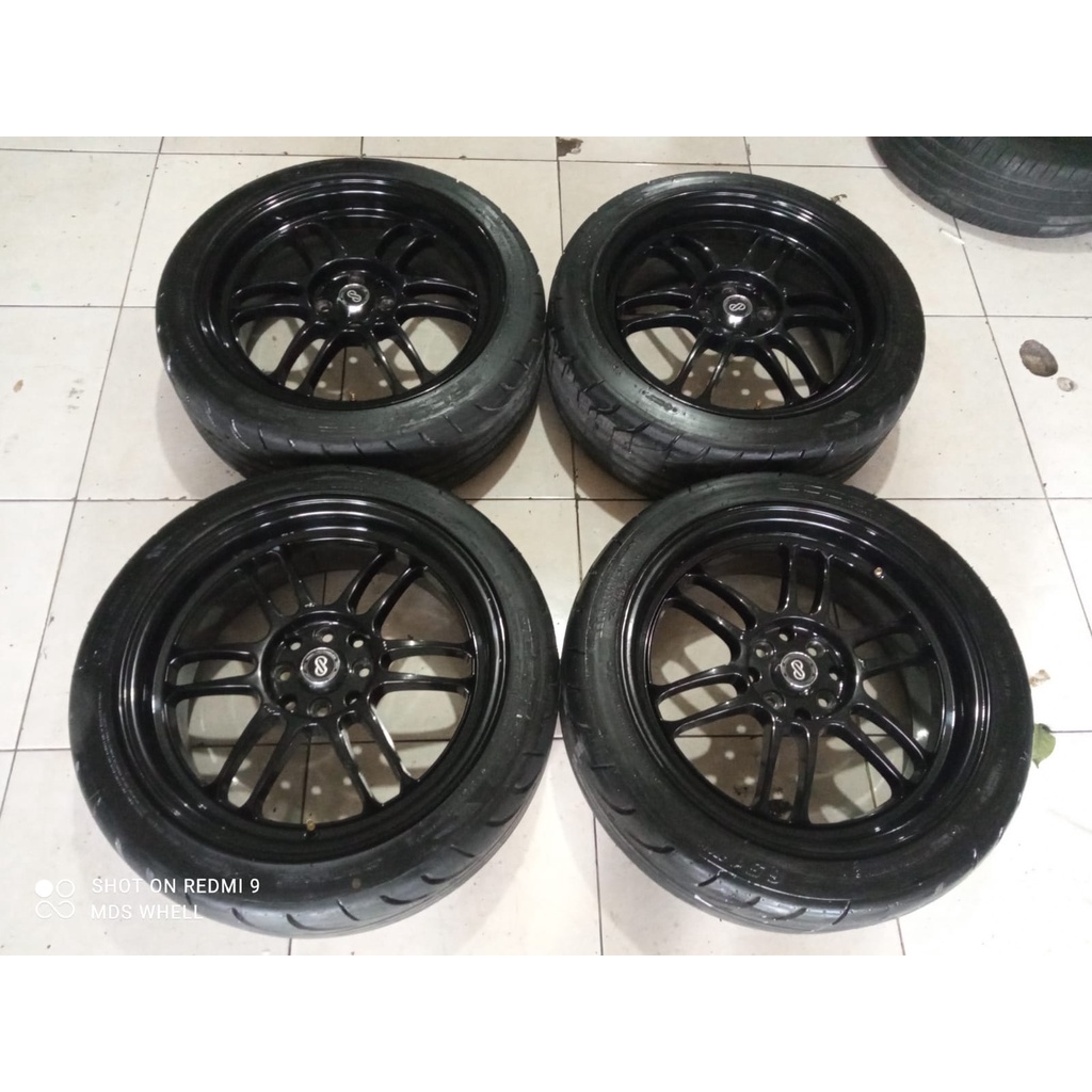 Velg Mobil Racing Ring 17 Baut 4 RPF01 ENKEI R17X7 8X100-114,3 ET40 BAN 205 45 R17