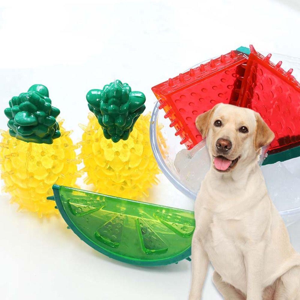 REBUY Rebuy Dog Chew Toys Cooling Plastic Untuk Anjing Kecil Sedang Interaktif Outdoor Bermain Tahan Gigitan Perlengkapan Hewan Peliharaan