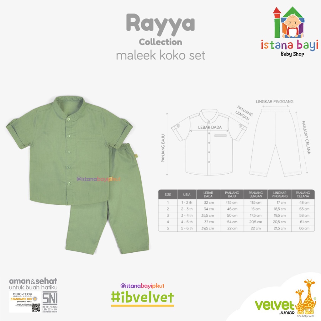 VELVET MALEEK KOKO SET ANAK / VELVET JUNIOR RAYYA COLLECTION / IED COLLECTION