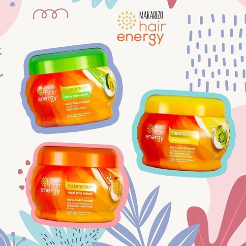 ✨LACIKOSME✨ [500GR] MAKARIZO HAIR ENERGY FIBERTHERAPY HAIR &amp; SCALP CREAMBATH