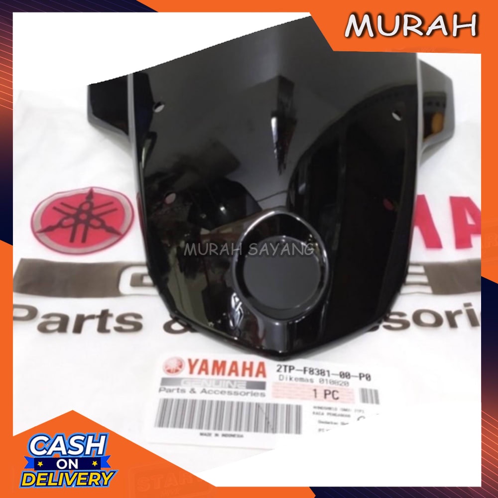 COD Windshield Visor Tameng Lampu Depan YAMAHA Vixion New Advance NVA Hitam ORIGINAL 2TP-F8381-00-P0
