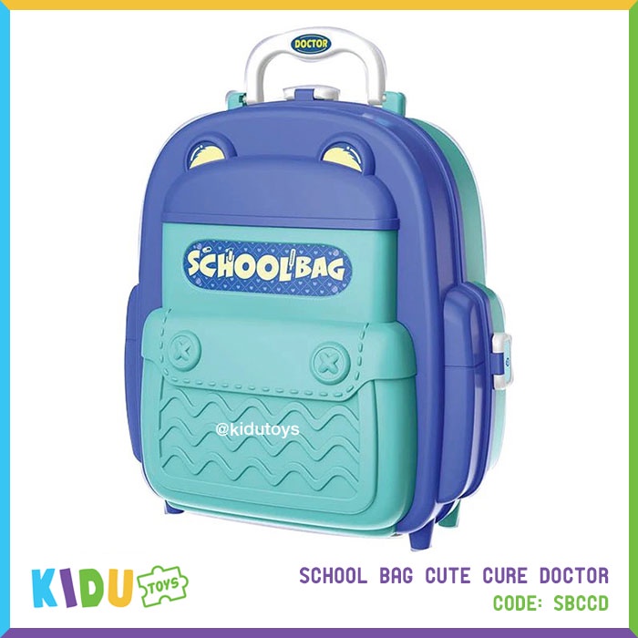 Mainan Anak Laki Laki Dokter Medical Tas Sekolah / School Bag Cute Cure Doctor Kidu Toys