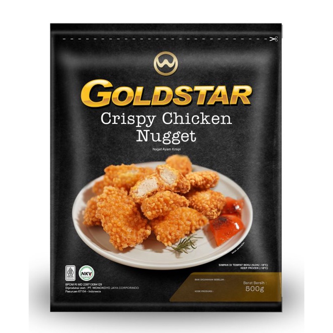 

Gold Star Crispy Chicken Nugget | Berat Bersih 500gr