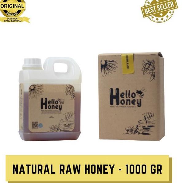 

➣ Hello honey 1kg (Manis) | Murni Asli Natural Raw Honey | Hutan Baduy Khas Uray Original 100% ♠