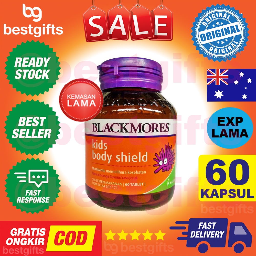 BLACKMORES KIDS BODY SHIELD VITAMIN KESEHATAN IMUN KEKEBALAN DAYA TAHAN TUBUH ANAK BAYI 60 TABLET