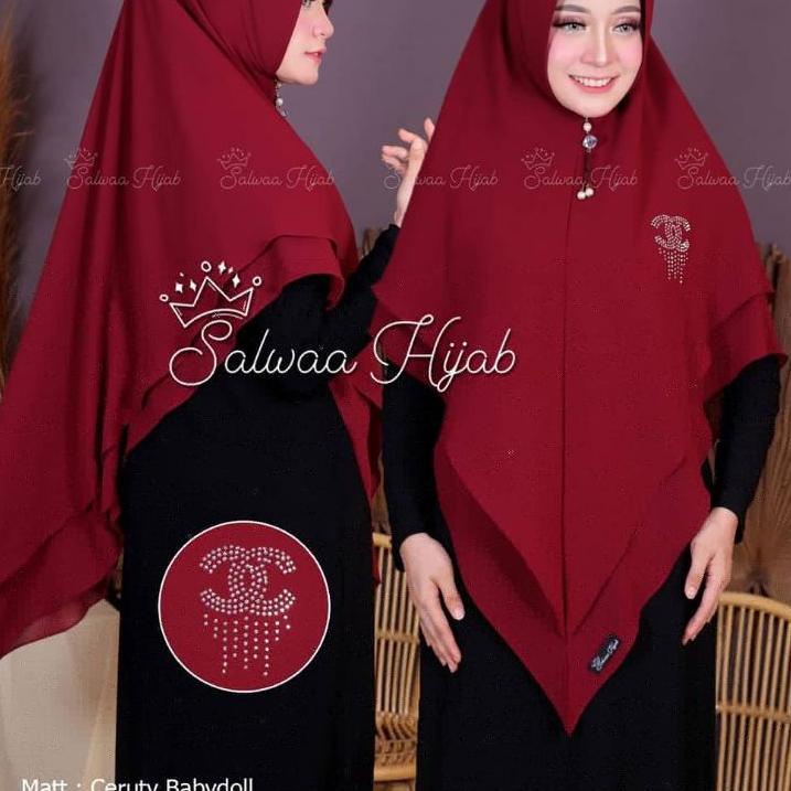 ◙ LAYER JUMBO / KHIMAR SIREN CHANEL JUMBO / JILBAB 2 LAYER ♪